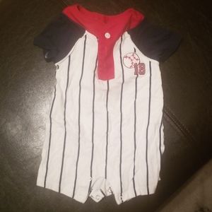 2 onesies Baseball and football 3m